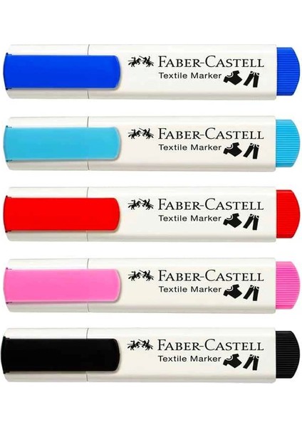 Faber-Castell Tekstil Markörü Pastel 5'li