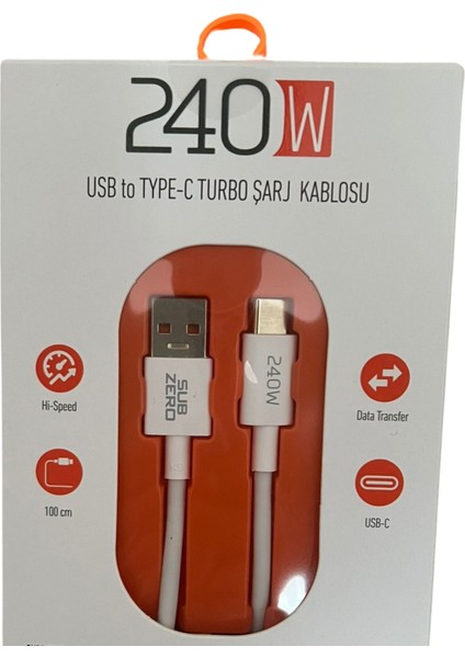 240W Usb/type-C Turbo Telefon Şarj Kablosu