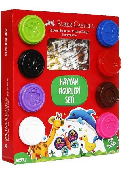 Oyun Hamuru Hayvan Figürleri Seti 8X50 gr fiyatları