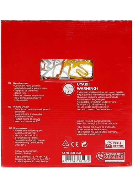 Oyun Hamuru Hayvan Figürleri Seti 8X50 gr indirimleri