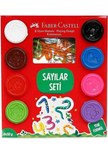 Oyun Hamuru Sayılar Seti 8X50 gr