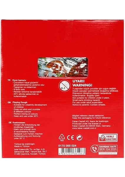 Oyun Hamuru Sayılar Seti 8X50 gr indirimleri