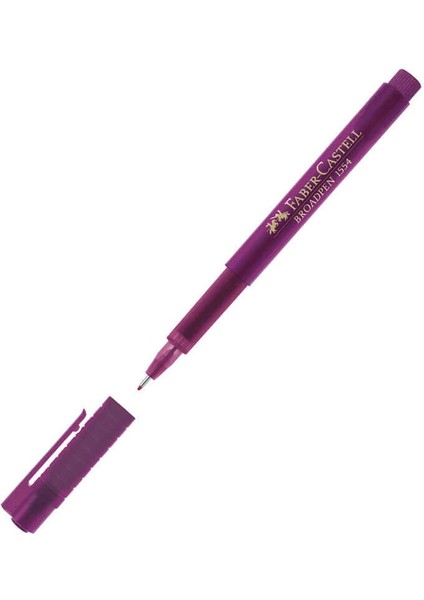 Faber Castell 1554 Broadpen Keçeli Kalem Ince Uç 0.8 mm Magenta fiyatları