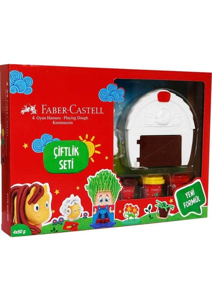 Oyun Hamuru Çiftlik Seti 4X50 gr