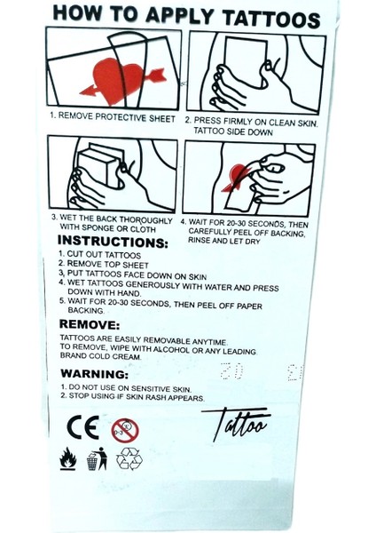 Sepeti Geçici Dövme 9,5X19CM Tattoo Minimal Tattoo Aksesuar Şık Renkli Kelebekler Modeli fırsatları