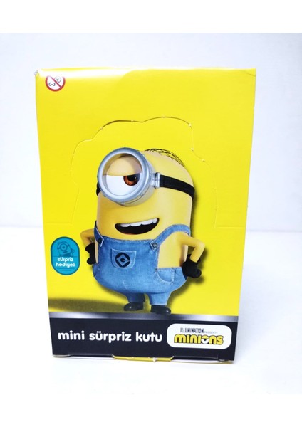 Sepeti Sevimli Minions Karakterli Kartlar - Sticker + Şekerleme Nostajik Kutu