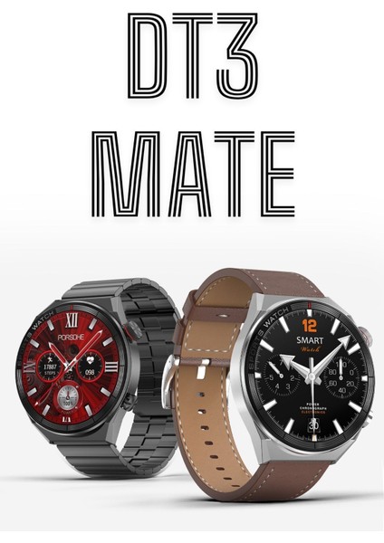 Dt3 Mate Akıllı Saat 37MM Yuvarlak 1.5 Inç Amoled Ekran Akıllı Kol Saati