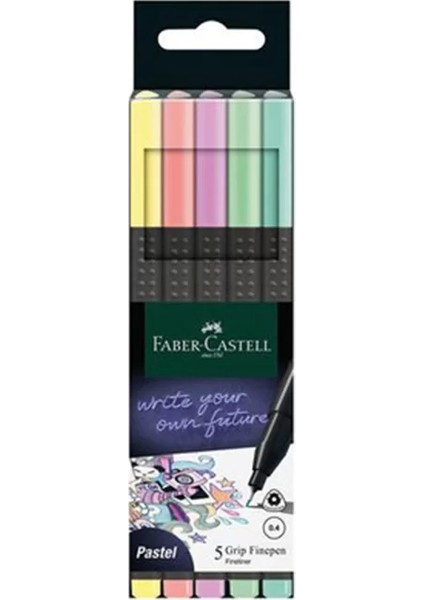 Faber Grıp Finepen Pastel 5 Li 20151602