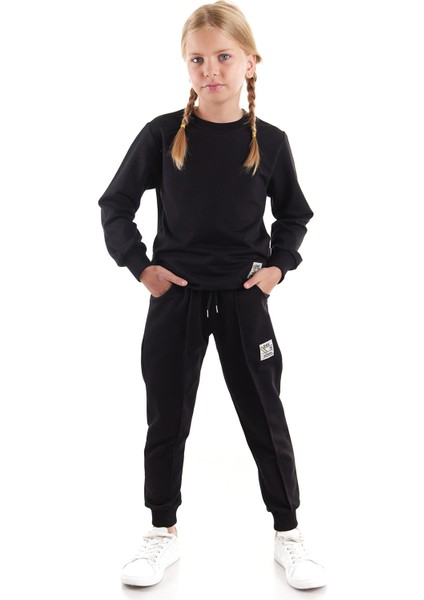 Kız Çocuk Back To School Pamuklu Trend Eşofman Takımı AK2529