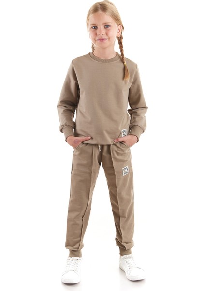 Kız Çocuk Back To School Pamuklu Trend Eşofman Takımı AK2529