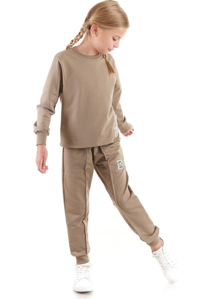 Kız Çocuk Back To School Pamuklu Trend Eşofman Takımı AK2529 modelleri