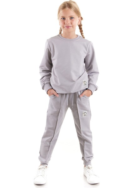 Kız Çocuk Back To School Pamuklu Trend Eşofman Takımı AK2529