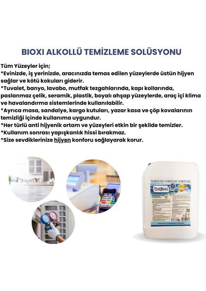 ® 5 Lt Alkollü Temizleme Solüsyonu: Hızlı ve Etkili Yüzey Temizliği