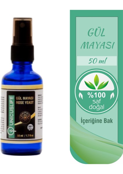 Saf Doğal Gül Mayası 50 ml