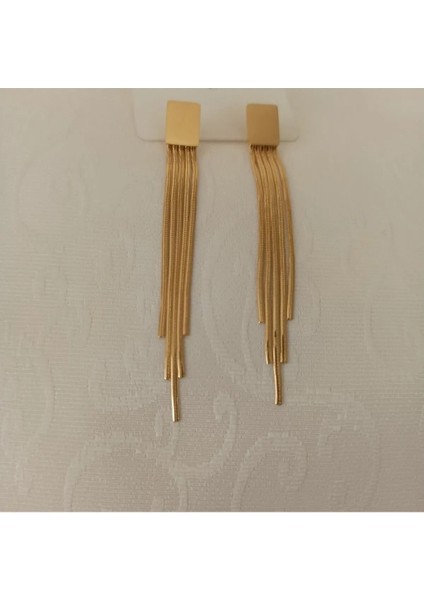 Kadın Gold Salıntı Küpe modelleri