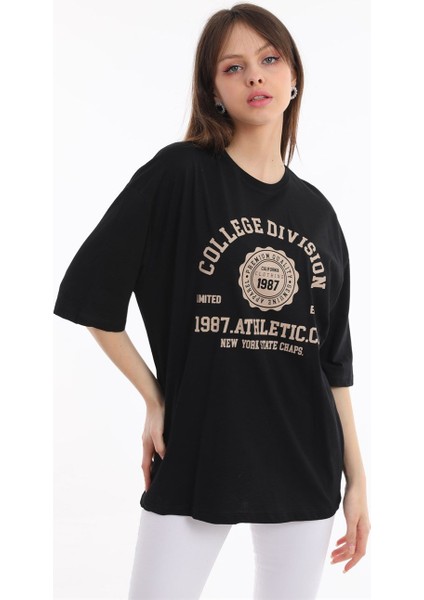 College Baskılı Tshirt