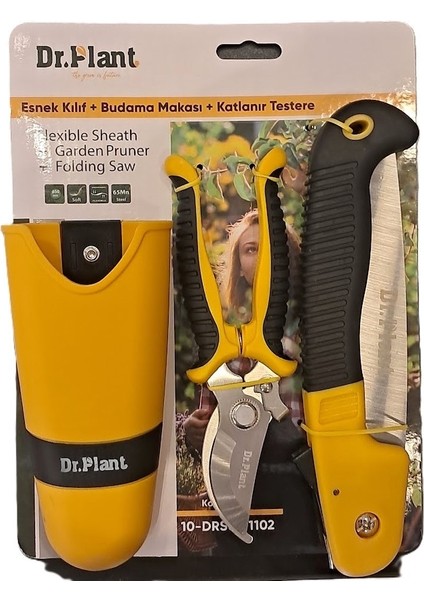 Budama Makası+Katlanır Testere+Esnek Kılıf