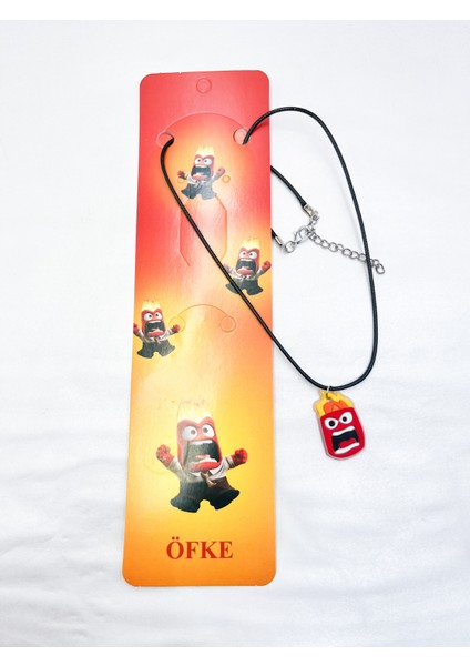 Neşe Öfke Tiksinti Kaygı Üzüntü Karakteri Çocuk Kolye Boncuk Aksesuar Takı (1 Adet)