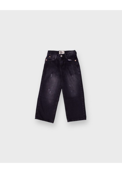 Çocuk Bol Paça Kot Pantolon