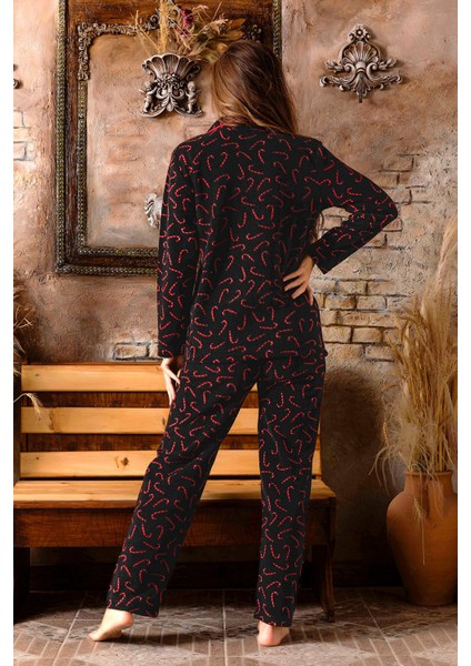 Kadın Kışlık Welsoft Peluş Polar Düğmeli Pijama Takımı fiyatları