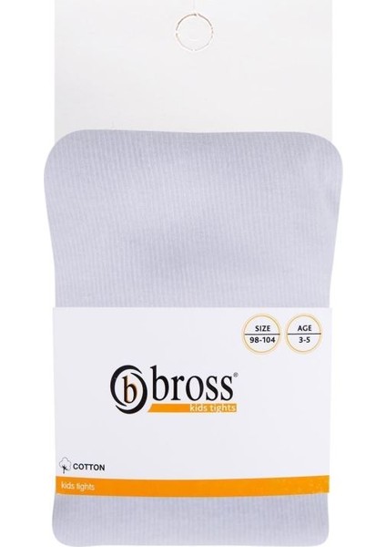Çocuk 3lü Pamuklu Külotlu Çorap Gri ONL-02623