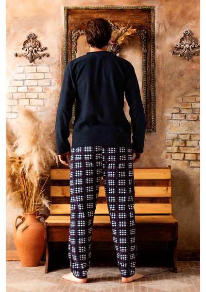 3 Renk Kışlık Erkek Polar Pijama Takımı