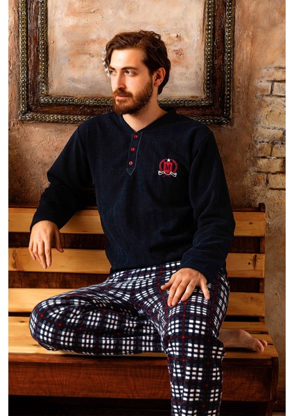 3 Renk Kışlık Erkek Polar Pijama Takımı