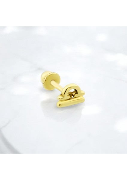 Altın Terazi Burcu Helix Piercing