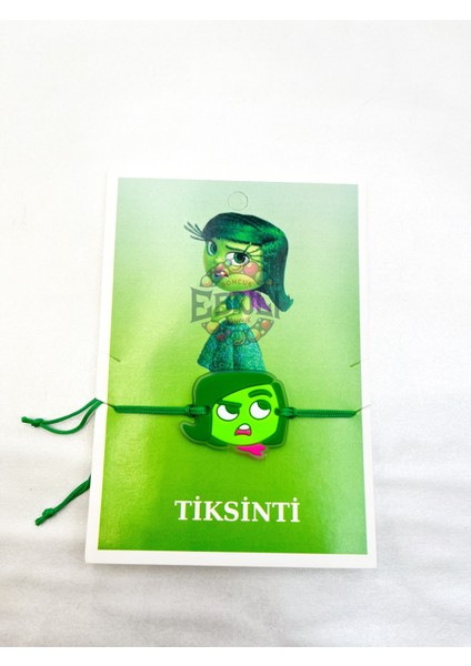 Neşe Öfke Tiksinti Kaygı Üzüntü Korku Karakteri Çocuk Bileklik Aksesuar Takı (1 Adet)