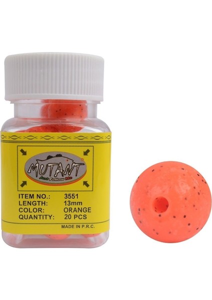 3551 Walker Aromalı Silikon Boili 20'li Kutu Suni Balık Yemi Turuncu