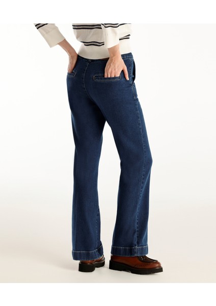 Yüksek Bel Bootcut Denim Pantolon modelleri