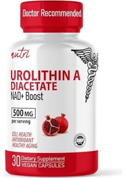 Nature's Fusions Urolithin A Diacetate 500 mg 30 Veg Capsul