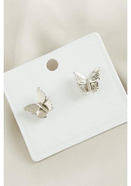 Kelebek Yeni Sezon Metal Küpe