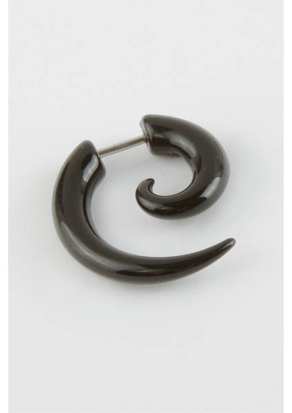 Yarım Ay Erkek Çelik Küpe