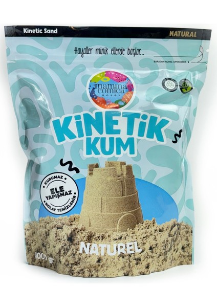 Mammacomica Dough  Naturel Kinetik Kum - 1000 gr