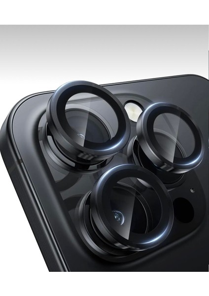 Apple Iphone 16 Pro ve 16 Pro Max Uyumlu Görüntü Bozmayan Safir Kamera Lens Koruyucu