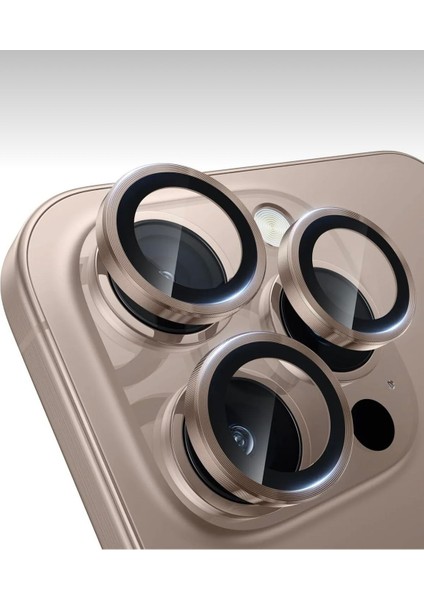 Apple Iphone 16 Pro ve 16 Pro Max Uyumlu Görüntü Bozmayan Safir Kamera Lens Koruyucu