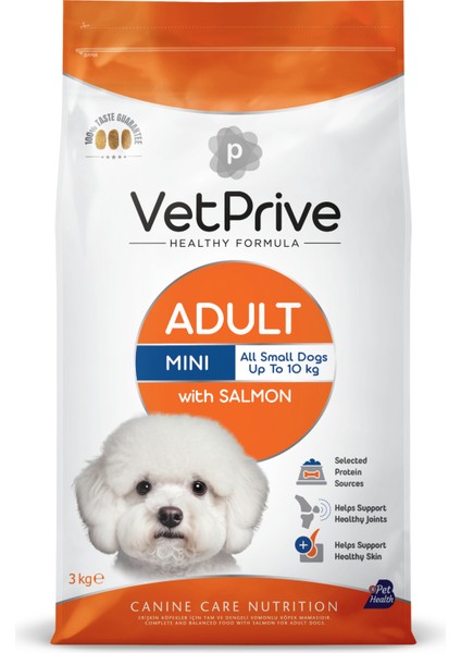 Mini Adult Somonlu Köpek Maması 3 kg