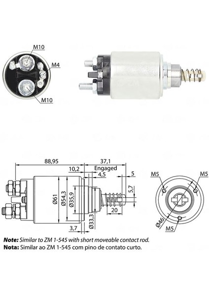 Marş Otomatiği 24V Bosch Tipi 3 Delık Snls 279