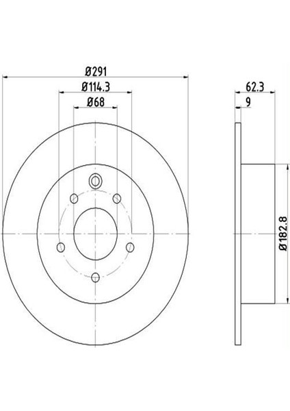 Kb Ferodo Ddf1590 Fren Diski Arka Nıssan Qashqaı 07 Juke 10 1.6-2.01.5Dcı-2.0 Dcı 291.5×9X5Dl