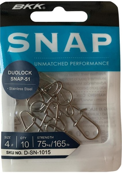 Duolock Snap-51 Klips No:4 (10'lu Paket)