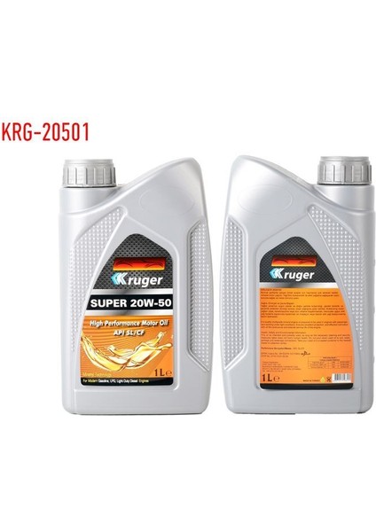 Kb Kruger Krg-20501 Motor Yagı 20W50 1 Lt Apı Sl/Cf (2710.19.81.00.00)