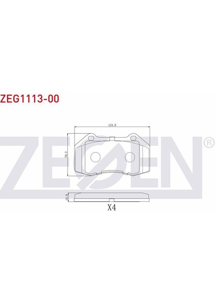 Kb Zegen Zeg1113-00 Fren Balata On Renault Megane Iı (Bm0/1,Cm0/1) 2.0 2002-2008