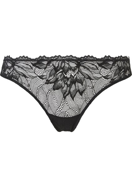 Kadın Calvin Klein Imzalı Elastik Bel Bantlı Dantel Süslemeli Mikrofiber Jarseli Yüksek Belli Siyah Külot 000QF6397E-UB1 modelleri