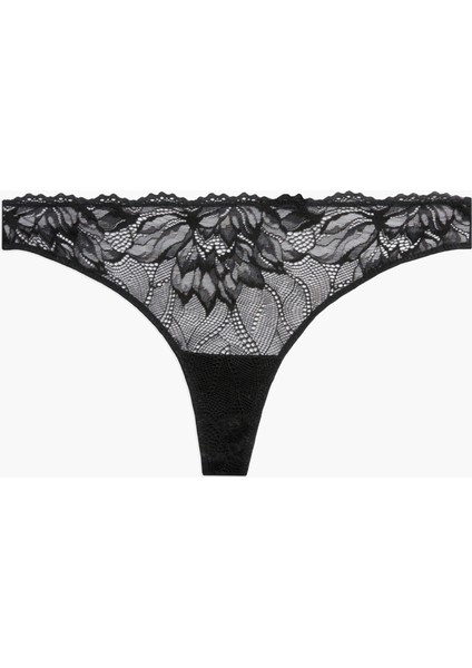 Kadın Calvin Klein Imzalı Elastik Bel Bantlı Dantel Süslemeli Mikrofiber Jarseli Yüksek Belli Siyah Külot 000QF6397E-UB1 fırsatları