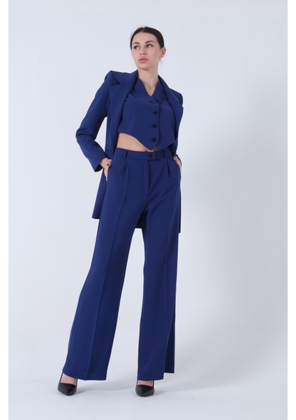 Saks Ceket-Yelek Pantolonlu 3'lü Takım Elbise 0106324.26 indirimleri