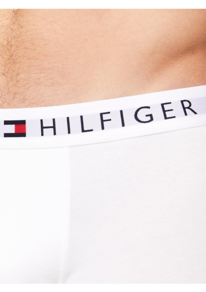 Erkek Marka Logolu Elastik Bantlı Pamuklu Günlük Kullanıma Uygun Lacivert-Gri-Beyaz Boxer UM0UM03181-0UN