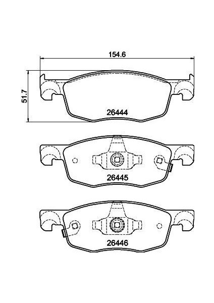 Kb 10103-30205 Fren Balata Takımı Ön Şimli Yarıs 2020->