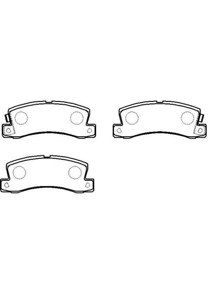 Kb 10101-30205 Fren Balata Takımı Arka Şimli Avensıs 1998-2002