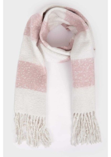 Kız Çocuk Yumuşak Dokulu Ekose Desenli Atkı C8142A824WN